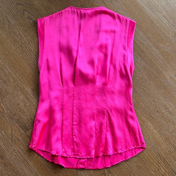 Nanette Lenore Designer silk top fuchsia 4 6 Barbie - Picture 2 of 5